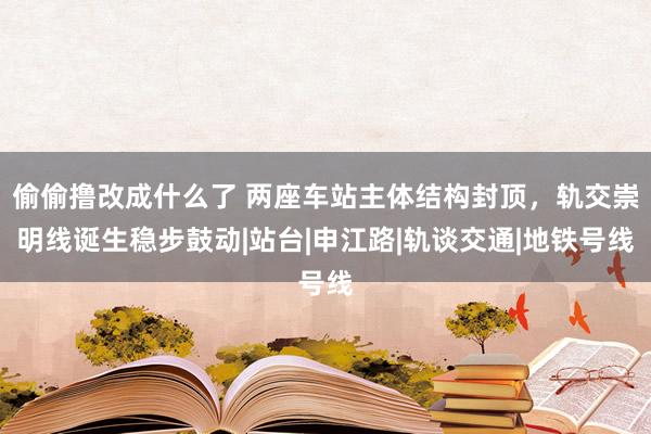 偷偷撸改成什么了 两座车站主体结构封顶，轨交崇明线诞生稳步鼓动|站台|申江路|轨谈交通|地铁号线