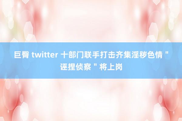 巨臀 twitter 十部门联手打击齐集淫秽色情　＂诬捏侦察＂将上岗